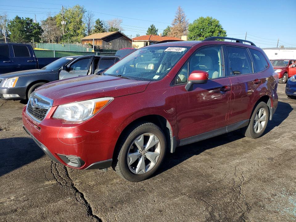 2015 Subaru Forester VIN JF2SJAFC1FH537419 COPART salvage auction — SIDE, CO - SALVAGE TITLE (P), sold $2,200 on 2026-07-28 (photo 1)