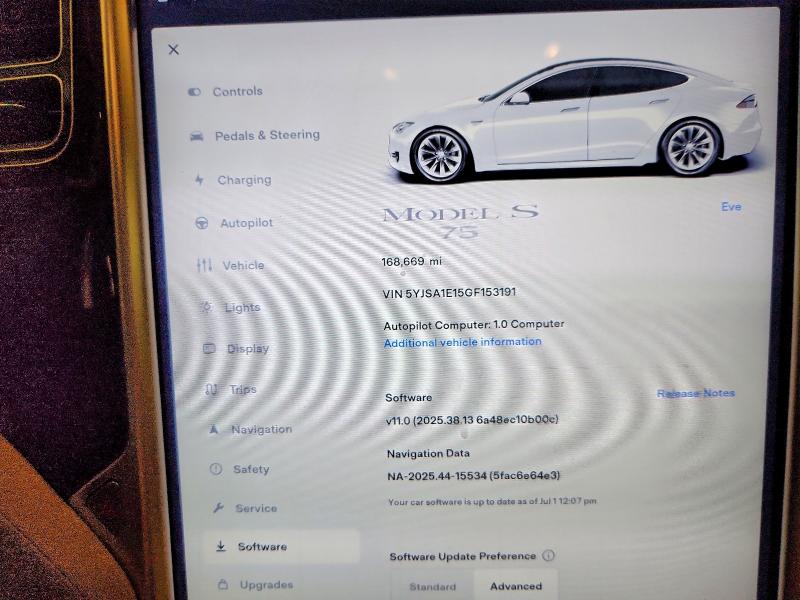 2024 Tesla Model s VIN 5YJSA1E15GF153191 COPART salvage auction — MECHANICAL, Fl - Certificate Of Title, sold $3,600 on 2026-07-06 (photo 9)
