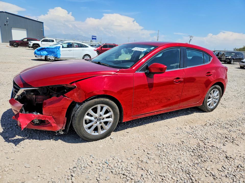 2016 Mazda 3 VIN JM1BM1M71G1324508 COPART salvage auction — FRONT END, OH - CERT OF TITLE-SALVAGE (P), sold $1,900 on 2026-07-31 (photo 1)