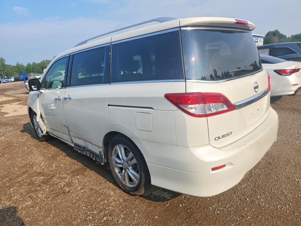 2013 Nissan Quest VIN JN8AE2KP5D9067257 COPART salvage auction — FRONT END, On - Permit No Brand - Unfit, sold $200 on 2026-07-30 (photo 2)
