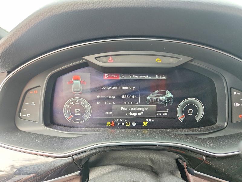 2020 Audi Q8 VIN WA1EVAF10LD019345 COPART salvage auction — FRONT END, Ny - Mv-907A Salvage Certificate, sold $80 on 2026-07-27 (photo 9)