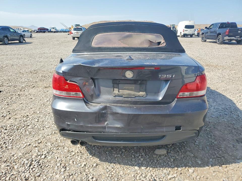 2008 BMW 1 series VIN WBAUN93588VF55615 COPART salvage auction — REAR END, UT - CERTIFICATE OF TITLE, sold $400 on 2026-08-04 (photo 6)
