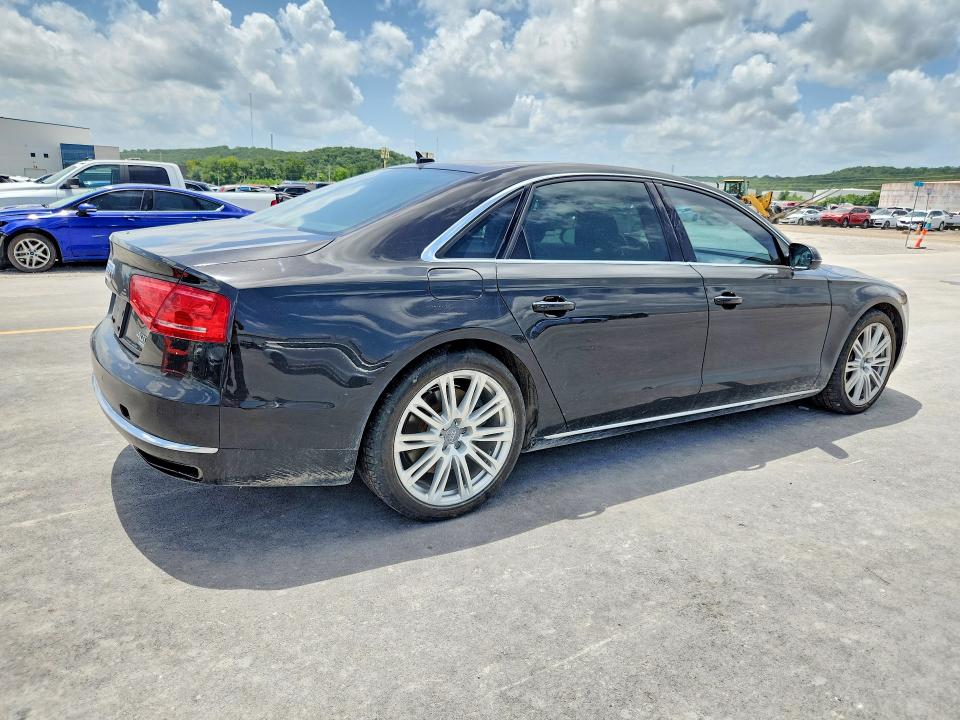 2014 Audi A8 VIN WAUR2AFD7EN006791 COPART salvage auction — FRONT END, Ok - Certificate Of Title, sold $625 on 2026-07-22 (photo 3)