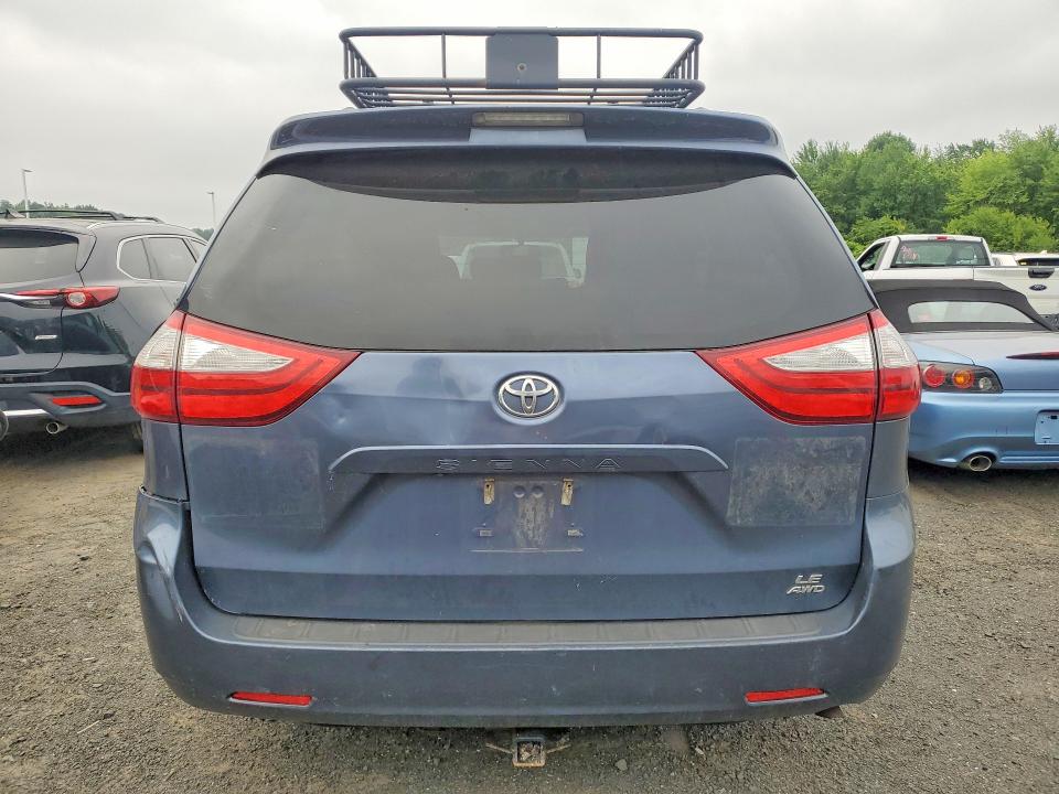 2015 Toyota Sienna VIN 5TDJK3DC7FS101028 COPART salvage auction — MINOR DENT/SCRATCHES, MA - CERTIFICATE OF TITLE (P), sold $2,950 on 2026-07-30 (photo 6)