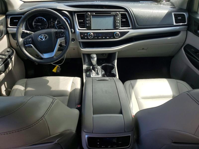 2015 Toyota Highlander VIN 5TDJKRFH6FS104613 COPART salvage auction — FRONT END, Ca - Dis/Dlr/Exp Only Clean Title (P), sold $5,600 on 2026-07-28 (photo 8)