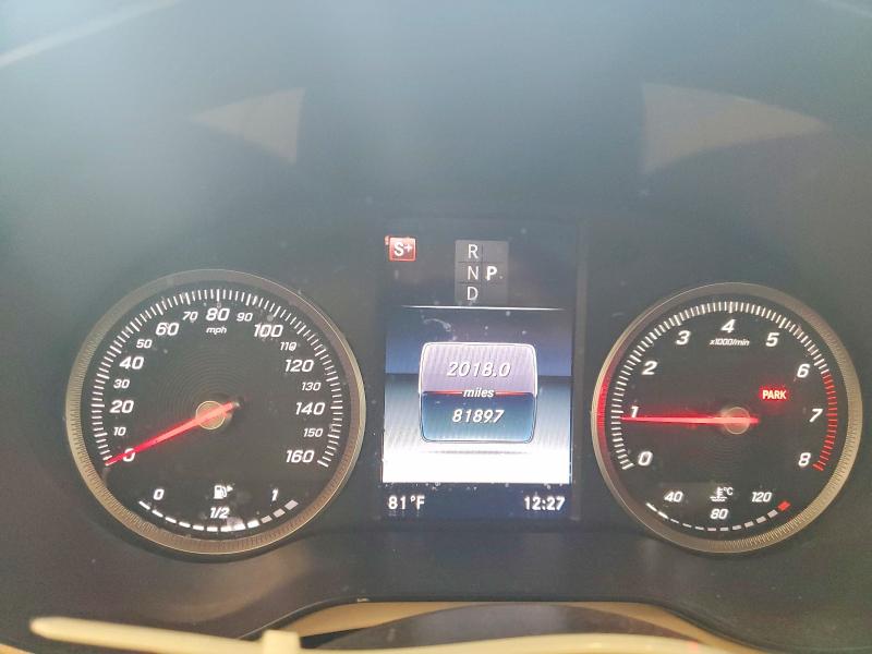2016 Mercedes-benz Glc VIN WDC0G4KB1GF073719 COPART salvage auction — FRONT END, Pa - Certificate Of Salvage, sold $6,700 on 2026-08-12 (photo 9)