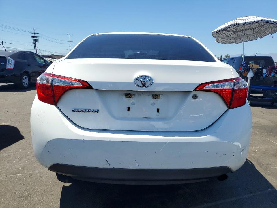 2016 Toyota Corolla VIN 5YFBURHEXGP533880 COPART salvage auction — FRONT END, CA - SALVAGE CERTIFICATE, sold $3,500 on 2026-07-15 (photo 6)