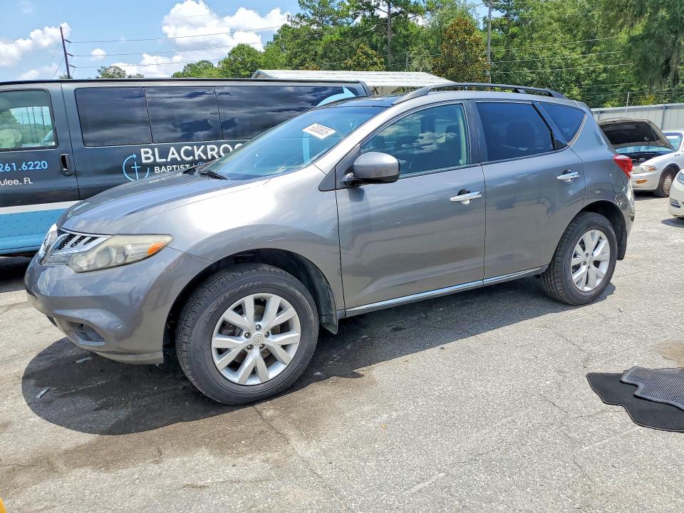2013 Nissan Murano VIN JN8AZ1MU4DW213960 COPART salvage auction — MINOR DENT/SCRATCHES, Sc - Certificate Of Title, sold $600 on 2026-07-27 (photo 1)