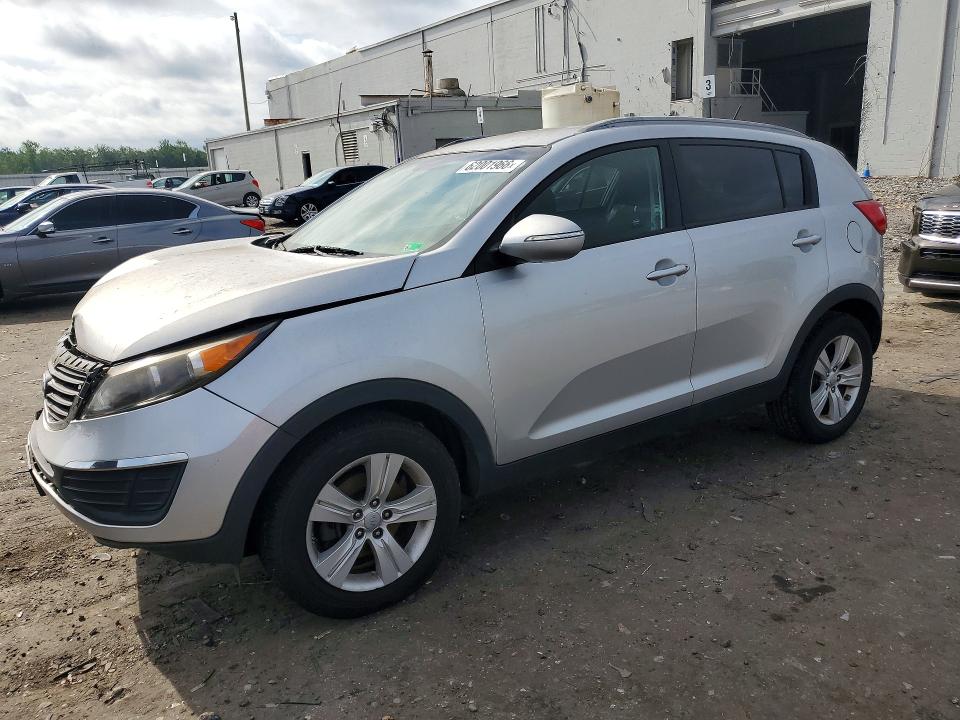 2012 Kia Sportage VIN KNDPB3A22C7322175 COPART salvage auction — FRONT END, VA - CERT OF TITLE - SALVAGE, sold $250 on 2026-07-29 (photo 1)
