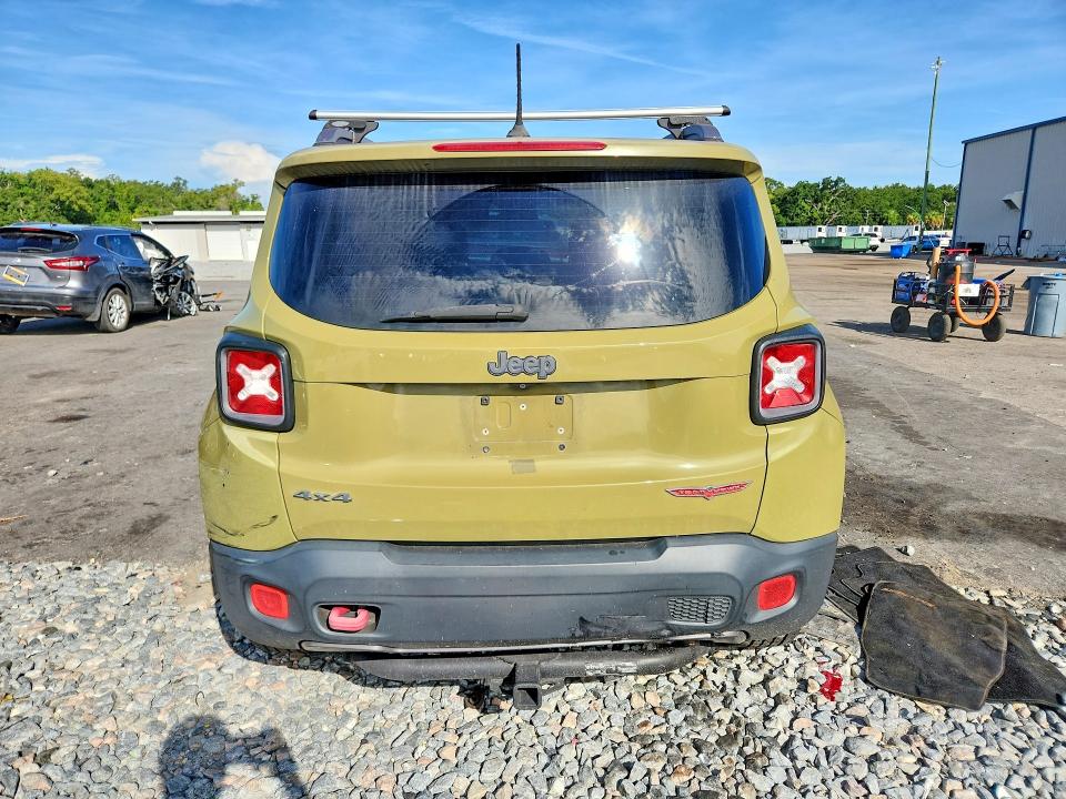 2015 Jeep VIN ZACCJBCT2FPB93900 COPART salvage auction — REAR END, Fl - Certificate Of Title, sold $925 on 2026-07-22 (photo 6)