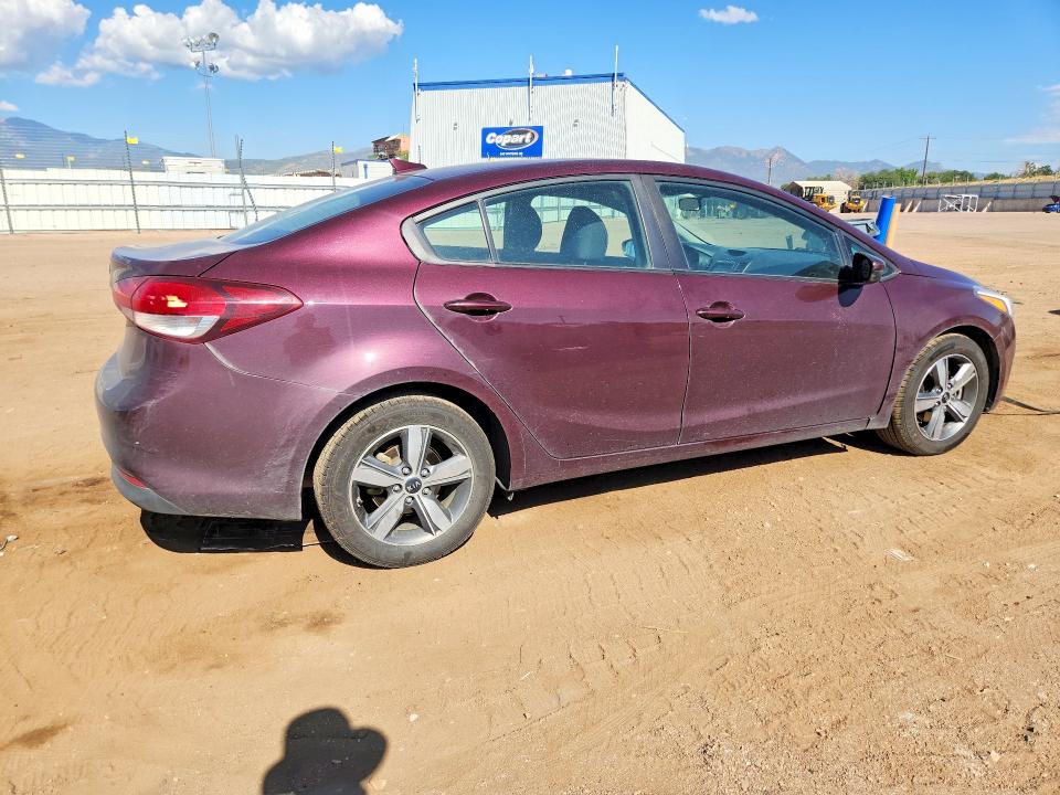 2018 Kia Forte VIN 3KPFL4A71JE259268 COPART salvage auction — FRONT END, CO - DIS/DLR/EXP ONLY CLEAN TITLE, sold $1,550 on 2026-08-03 (photo 3)
