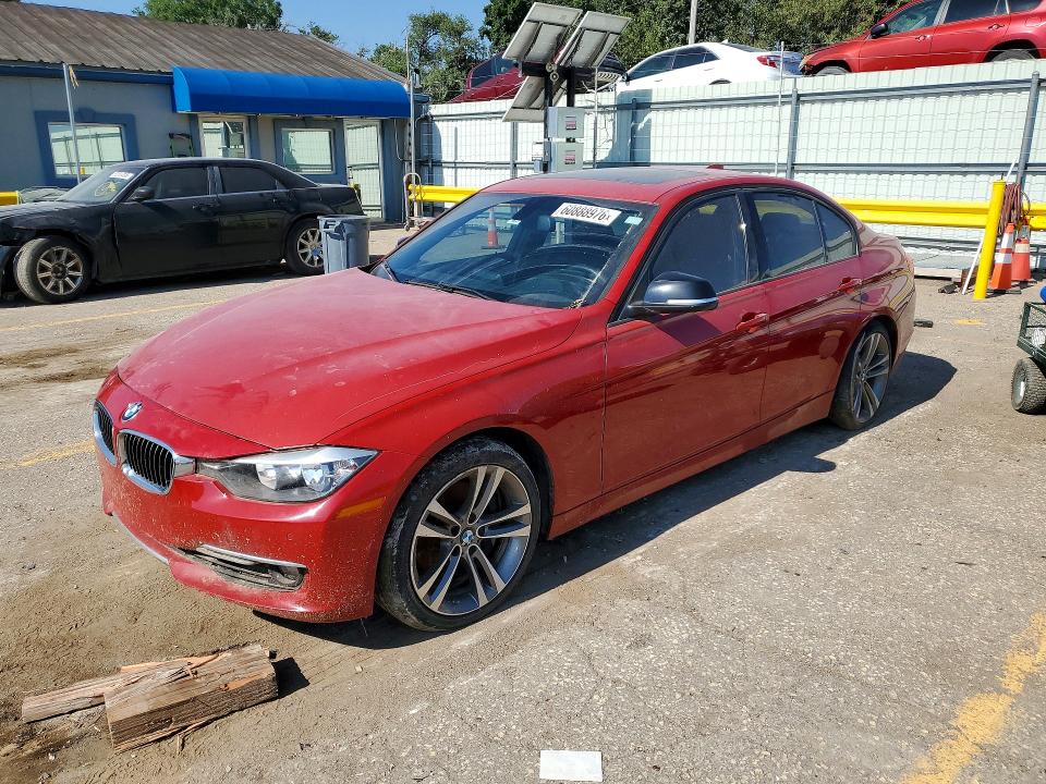 2014 BMW 3er VIN WBA3A5G51ENP29088 COPART salvage auction — HAIL, KS - CERT OF TITLE-SALVAGE, sold $850 on 2026-08-10 (photo 1)