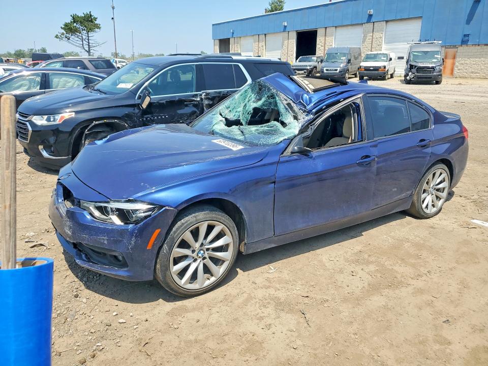 2018 BMW 3er VIN WBA8A3C53JA488331 COPART salvage auction — FRONT END, Mi - Certificate Of Title, sold $325 on 2026-07-17 (photo 1)
