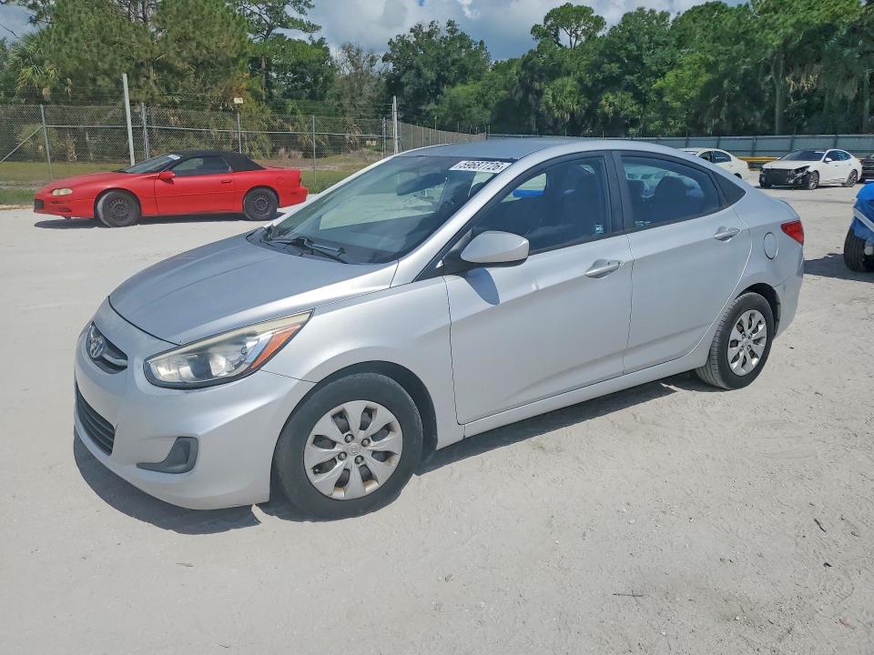 2015 Hyundai Accent VIN KMHCT4AE6FU907449 COPART salvage auction — FRONT END, Fl - Certificate Of Title, sold $725 on 2026-07-22 (photo 1)