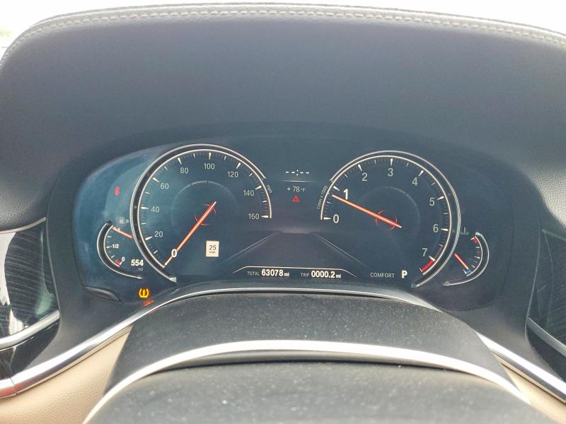 2019 BMW 7er VIN WBA7E2C55KB218281 COPART salvage auction — REAR END, Fl - Cert Of Title Slvg Rebuildable, sold $12,500 on 2026-08-03 (photo 9)