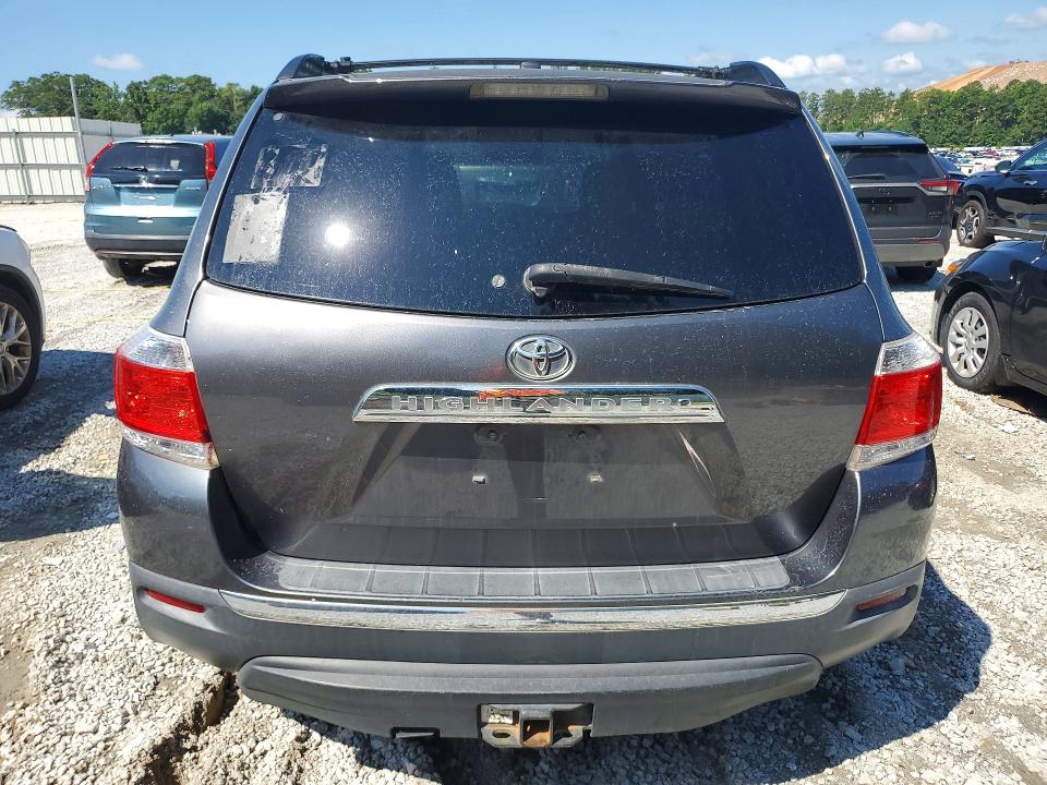 2012 Toyota Highlander VIN 5TDZK3EH3CS077531 COPART salvage auction — FRONT END, Ga - Certificate Of Title (P), sold $4,700 on 2026-07-28 (photo 6)