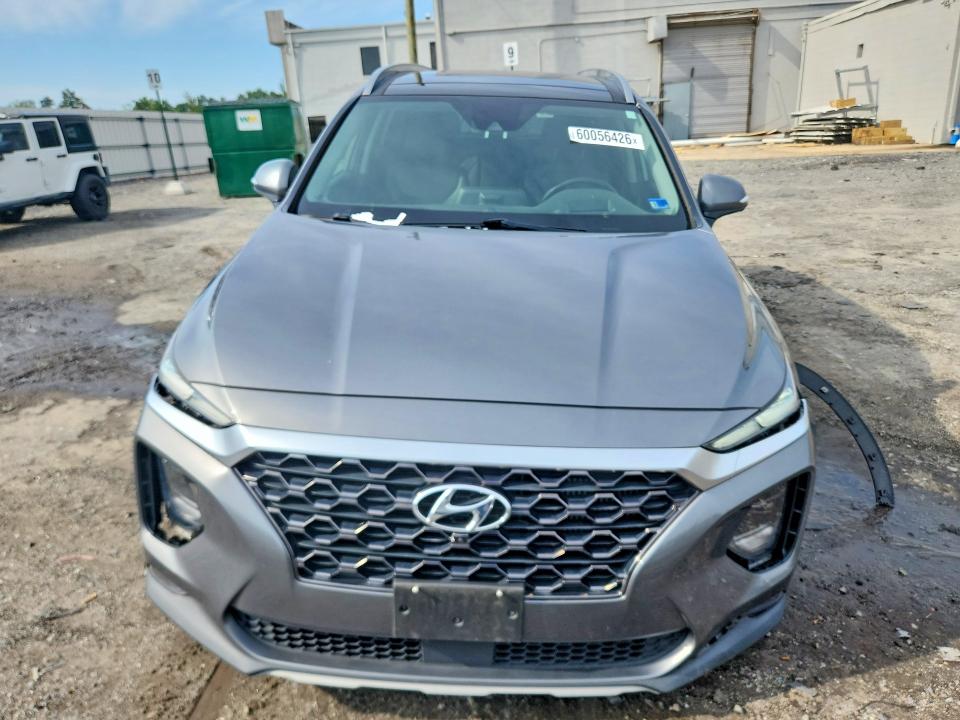 2019 Hyundai Santa fe VIN 5NMS53AA1KH119830 COPART salvage auction — FRONT END, Va - Cert Of Title - Salvage, sold $7,300 on 2026-07-29 (photo 5)