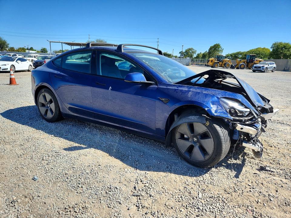 2021 Tesla Model 3 VIN 5YJ3E1EA4MF940170 COPART salvage auction — FRONT END, Ca - Salvage Certificate, sold $125 on 2026-07-21 (photo 4)