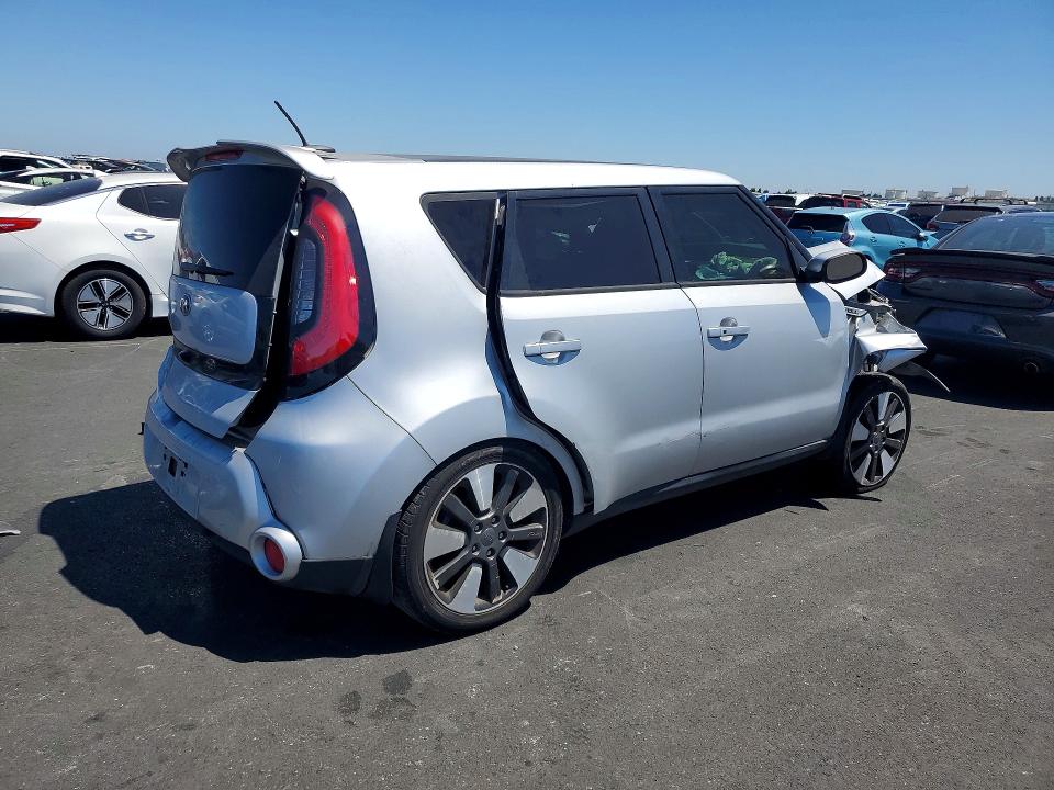 2014 Kia Soul VIN KNDJX3A58E7733780 COPART salvage auction — REAR END, CA - SALVAGE CERTIFICATE, sold $500 on 2026-07-27 (photo 3)