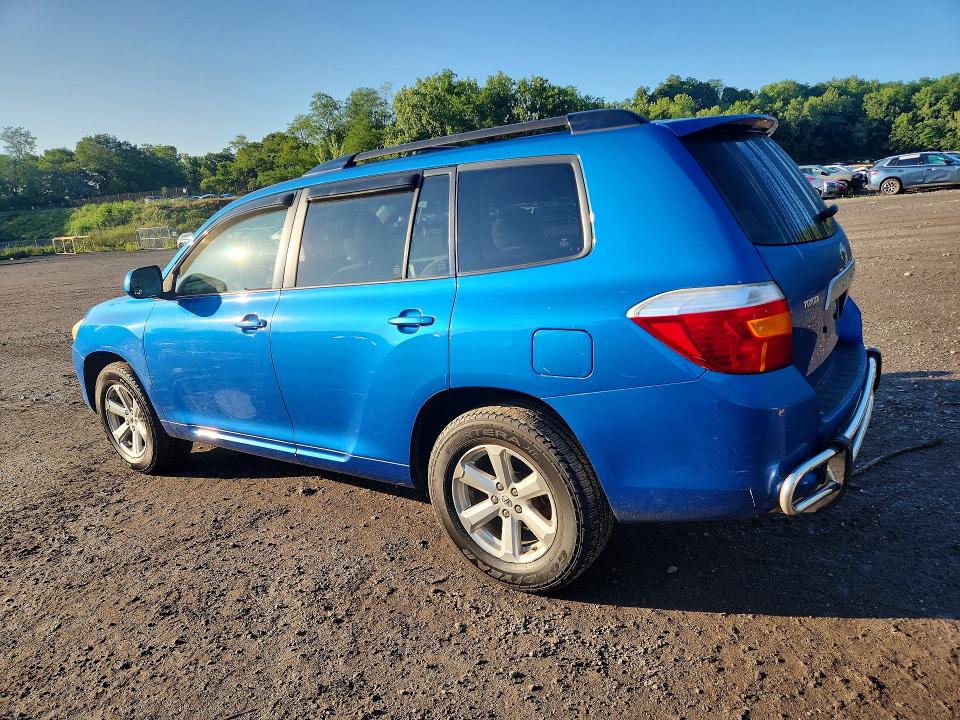 2008 Toyota Highlander VIN JTEES41A282072957 COPART salvage auction — MECHANICAL, NY - CERTIFICATE OF TITLE, sold $1,175 on 2026-07-21 (photo 2)