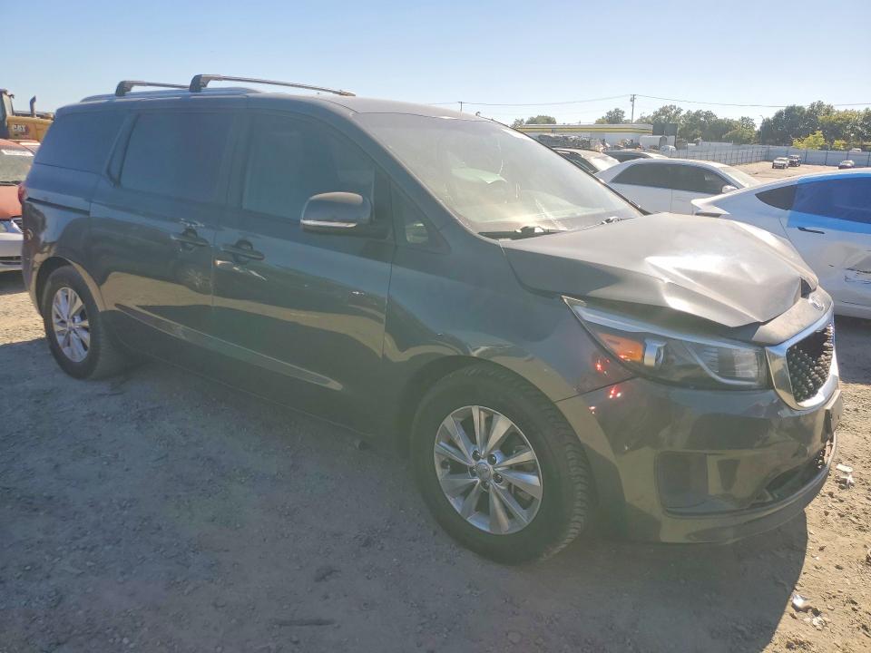 2016 Kia SEDONA VIN KNDMB5C13G6165593 COPART salvage auction — FRONT END, Ca - Salvage Certificate, sold $15 on 2026-07-21 (photo 4)