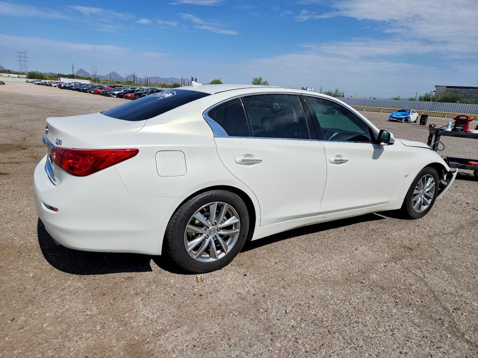 2015 Infiniti Q50 VIN JN1BV7AP5FM331496 COPART salvage auction — FRONT END, Az - Cert Of Title - Salvage, sold $3,200 on 2026-07-31 (photo 3)