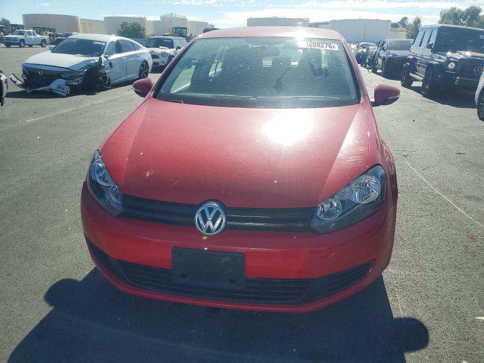2012 Volkswagen Golf VIN WVWDB7AJ2CW241443 COPART salvage auction — FRONT END, Ca - Salvage Certificate, sold $1,600 on 2026-07-22 (photo 5)
