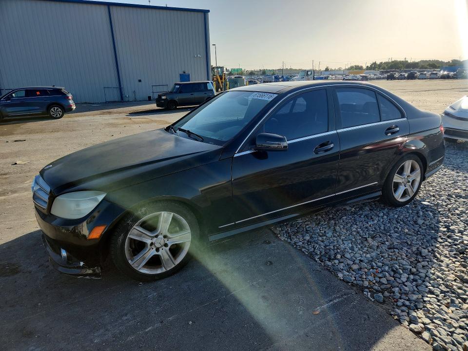 2010 Mercedes-benz C class VIN WDDGF8BB7AF424452 COPART salvage auction — WATER/FLOOD, FL - CERT OF TITLE-SLVG REBLD FLOOD, sold $425 on 2026-08-10 (photo 1)