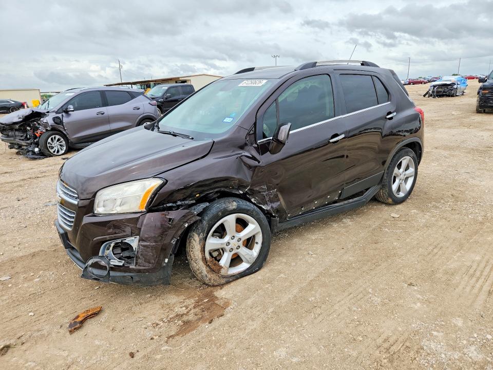 2015 Chevrolet Trax VIN KL7CJNSB5FB217687 COPART salvage auction — FRONT END, Tx - Salvage Vehicle Title, sold $925 on 2026-07-22 (photo 1)