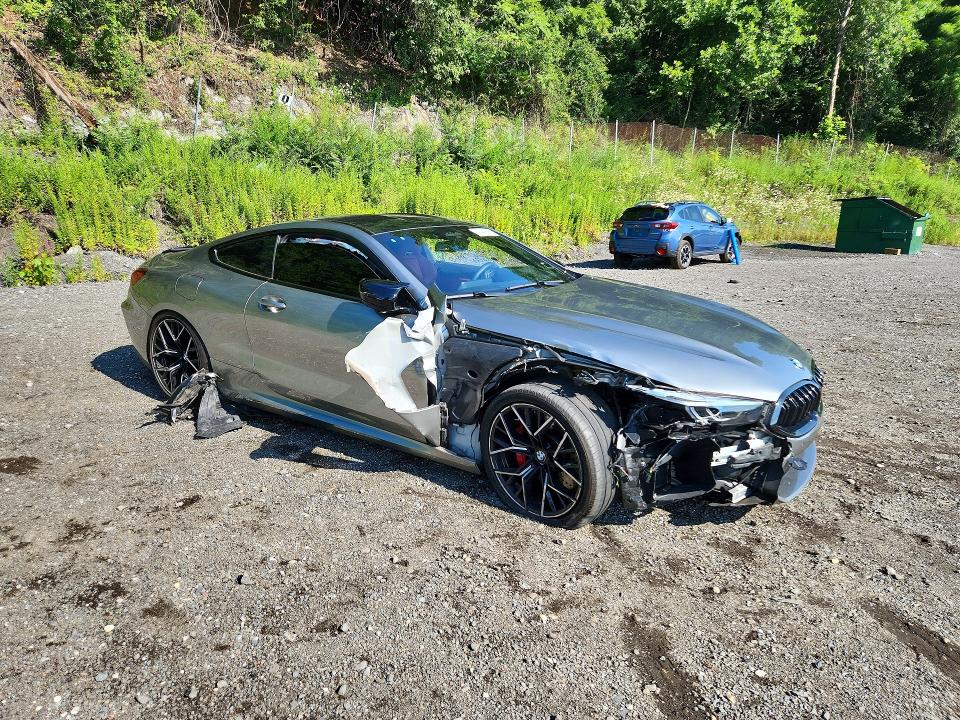 2022 BMW M8 VIN WBSAE0C07NCJ77306 COPART salvage auction — FRONT END, Ny - Mv-907A Salvage Certificate, sold $35,250 on 2026-08-27 (photo 4)