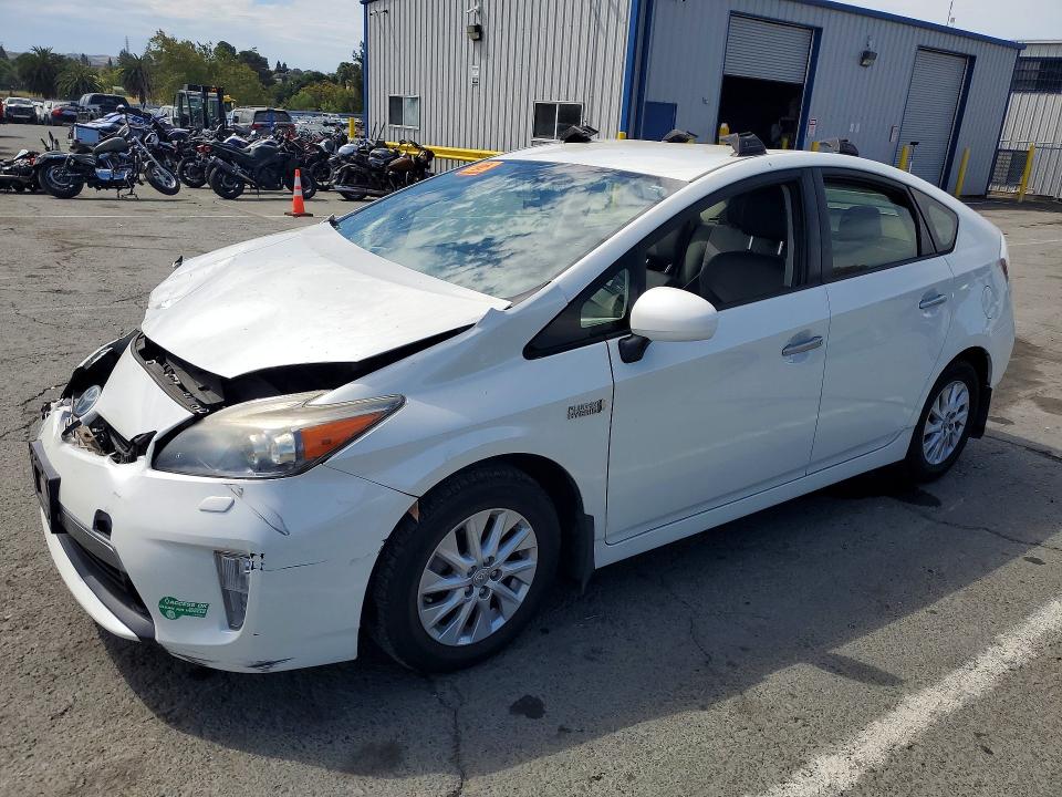 2012 Toyota Prius VIN JTDKN3DP5C3020251 COPART salvage auction — FRONT END, Ca - Salvage Certificate, sold $4,350 on 2026-07-31 (photo 1)