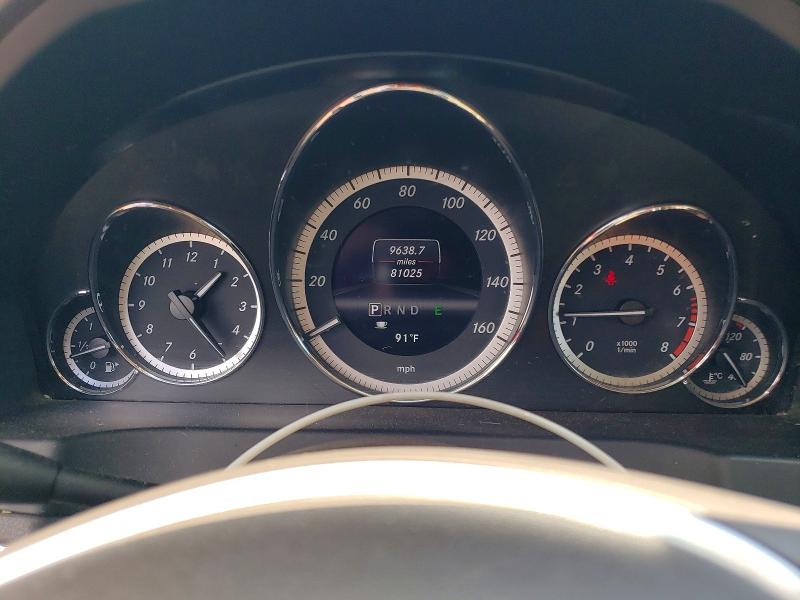 2013 Mercedes-benz E-class VIN WDDKK5KF7DF191135 COPART salvage auction — REAR END, CT - CERT OF TITLE-SALVAGE, sold $1,850 on 2026-08-04 (photo 9)