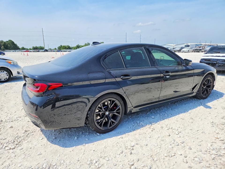 2022 BMW 5er VIN WBA53BJ04NCH72532 COPART salvage auction — SIDE, TX - SALVAGE VEHICLE TITLE (P), sold $24,100 on 2026-08-20 (photo 3)