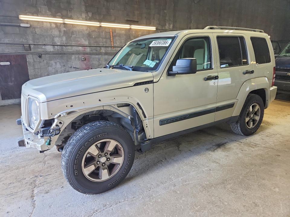 2008 Jeep Liberty VIN 1J8GN28K08W269800 COPART salvage auction — FRONT END, Ny - Mv-907A Salvage Certificate, sold $600 on 2026-07-27 (photo 1)