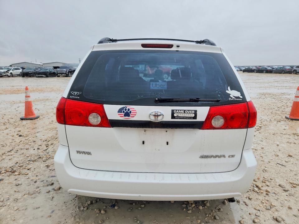 2008 Toyota Sienna VIN 5TDZK23C88S214651 COPART salvage auction — NORMAL WEAR, Tx - Certificate Of Title, sold $1,550 on 2026-07-25 (photo 6)