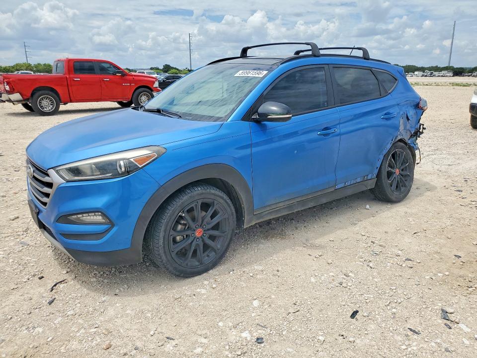 2017 Hyundai Tucson VIN KM8J33A28HU482262 COPART salvage auction — REAR END, TX - SALVAGE VEHICLE TITLE (P), sold $2,450 on 2026-07-23 (photo 1)