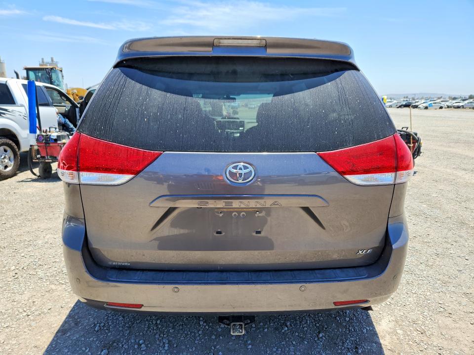 2014 Toyota Sienna VIN 5TDYK3DC8ES425246 COPART salvage auction — FRONT END, Ca - Salvage Certificate, sold $225 on 2026-07-21 (photo 6)