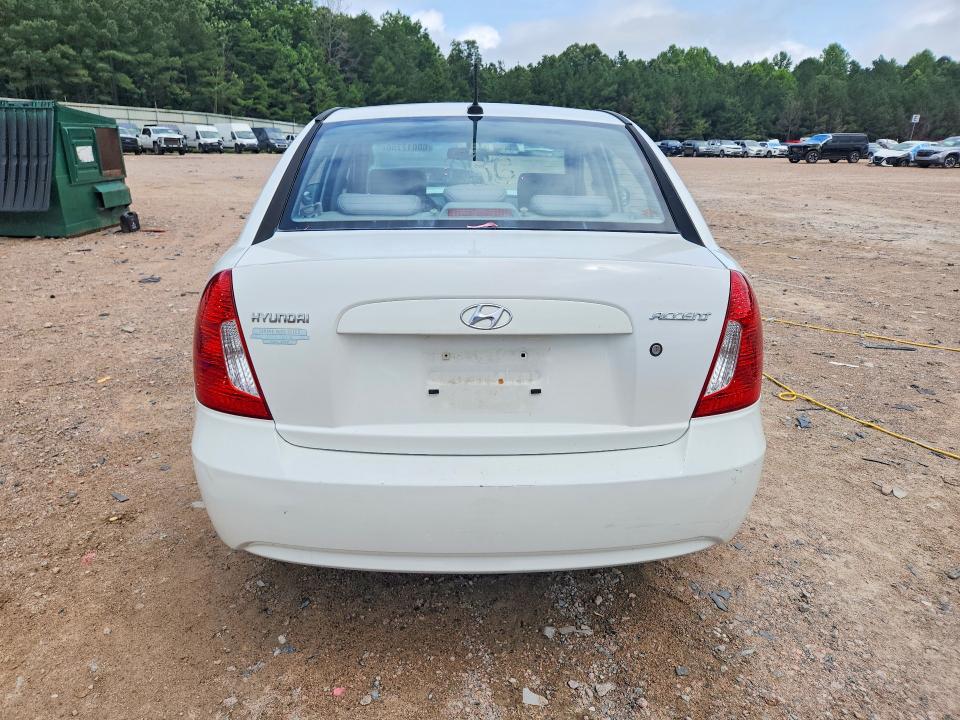 2010 Hyundai Accent VIN KMHCN4AC6AU486446 COPART salvage auction — FRONT END, VA - CERT OF TITLE - SALVAGE, sold $425 on 2026-07-20 (photo 6)