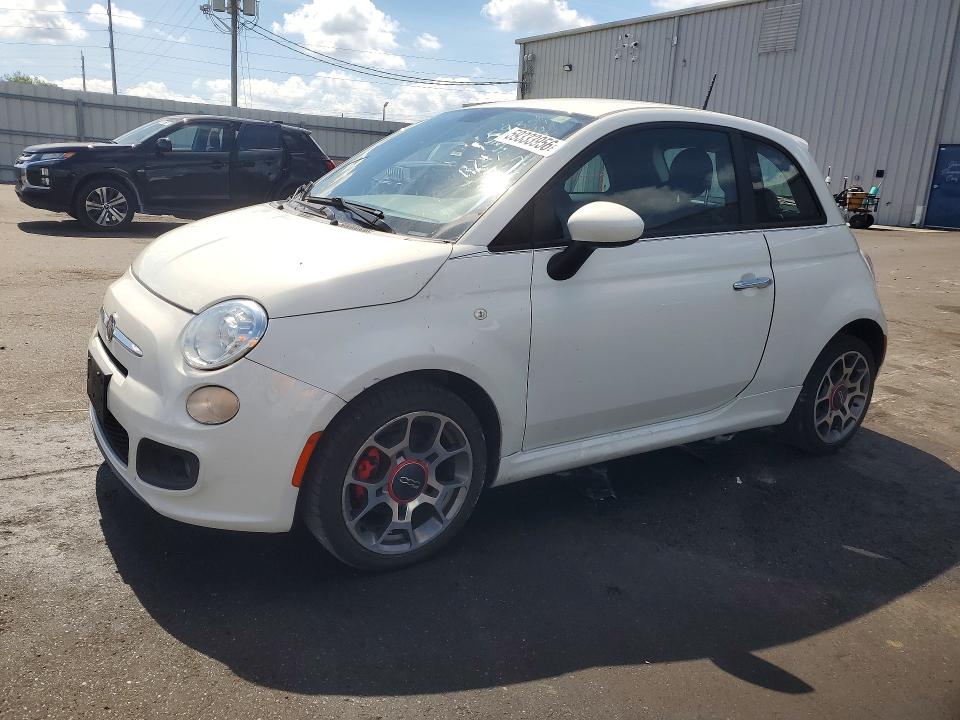 2013 Fiat 500 VIN 3C3CFFBR4DT629221 COPART salvage auction — FRONT END, Oh - Cert Of Title-Salvage, sold $1,100 on 2026-08-10 (photo 1)