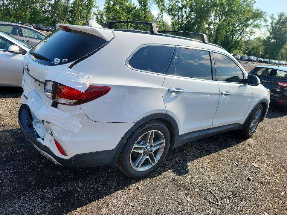 2017 Hyundai Santa fe VIN KM8SRDHF0HU215134 COPART salvage auction — REAR END, Ct - Cert Of Title-Salvage, sold $3,050 on 2026-07-31 (photo 3)