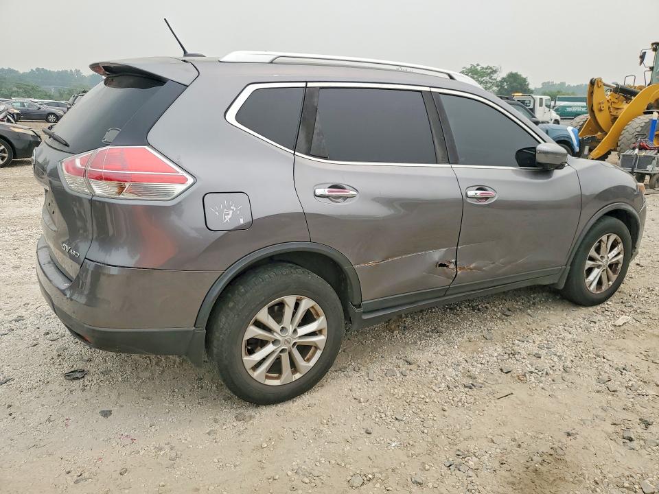 2016 Nissan Rogue VIN KNMAT2MV5GP735426 COPART salvage auction — MECHANICAL, Salvage Title, sold $100 on 2026-07-23 (photo 3)