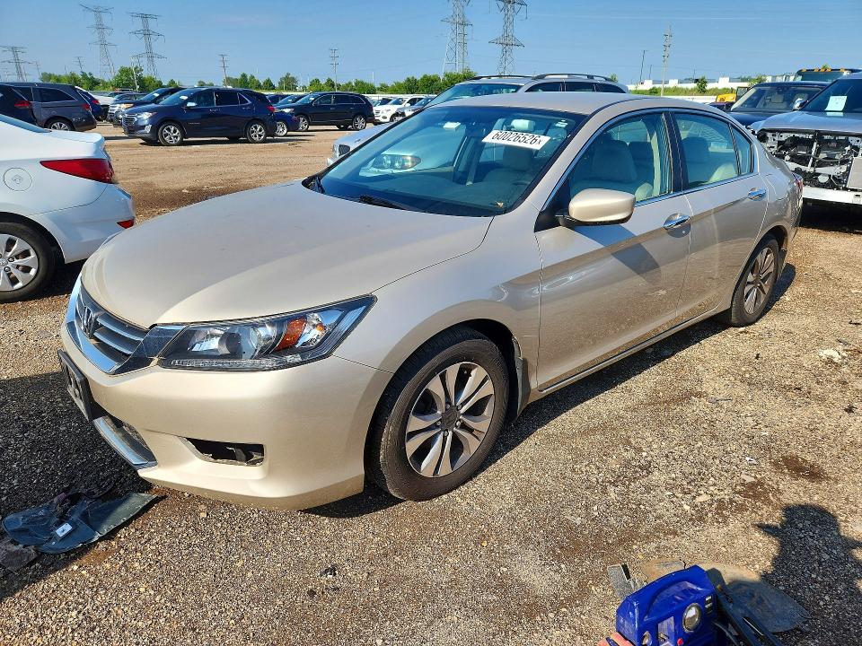 2014 Honda Accord VIN 1HGCR2F33EA072779 COPART salvage auction — FRONT END, Il - Certificate Of Title, sold $7,500 on 2026-07-09 (photo 1)