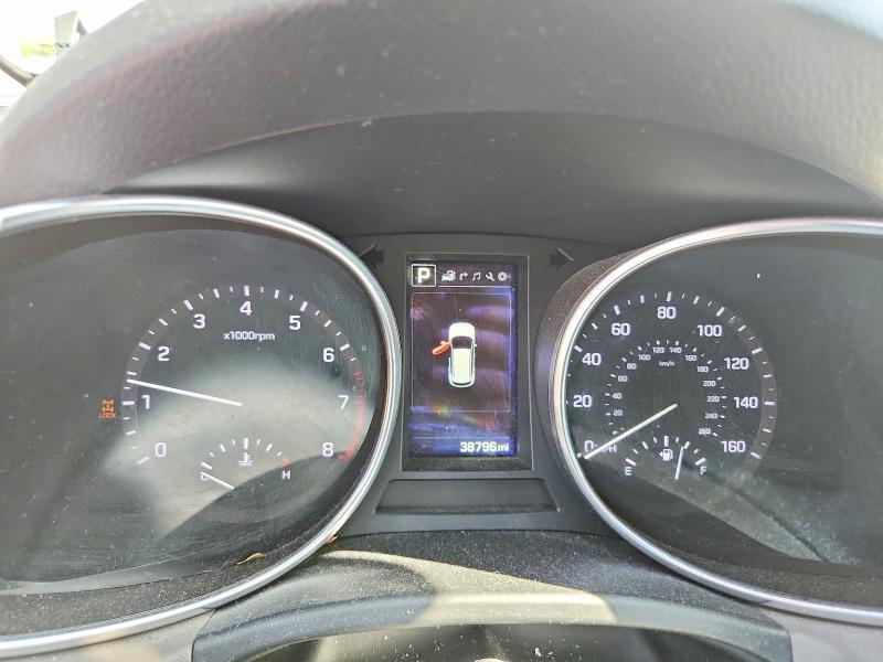 2017 Hyundai Santa fe VIN KM8SRDHF5HU250462 COPART salvage auction — FRONT END, CT - CERT OF TITLE-SALVAGE, sold $3,150 on 2026-07-24 (photo 9)