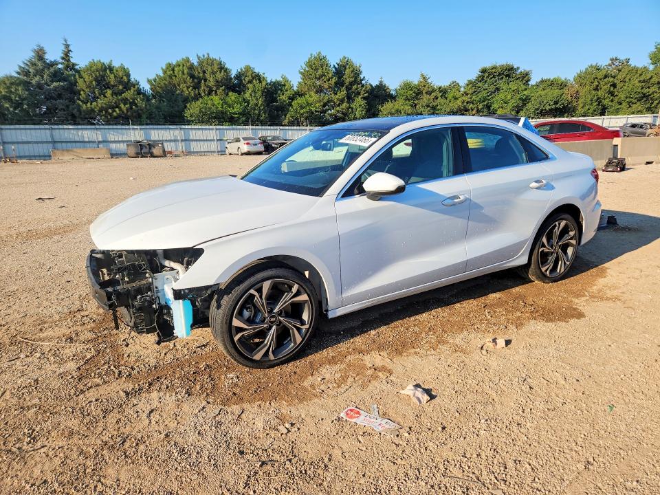 2022 Audi A3 VIN WAUGUDGYXNA088706 COPART salvage auction — FRONT END, Il - Salvage Certificate, sold $8,600 on 2026-09-08 (photo 1)