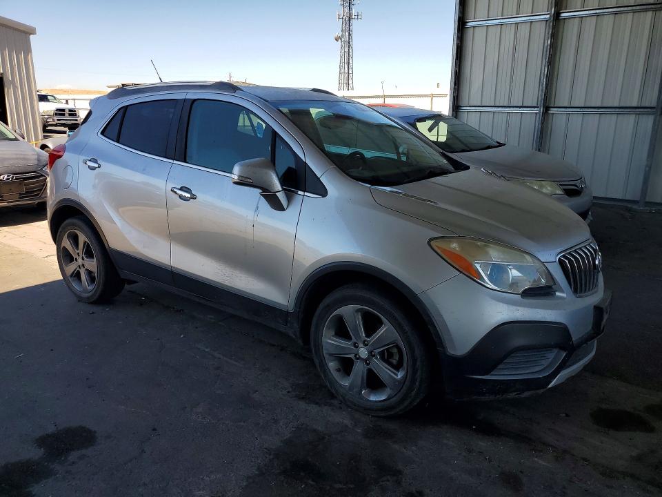 2014 Buick Encore VIN KL4CJASB0EB592584 COPART salvage auction — FRONT END, Ca - Salvage Certificate, sold $1,500 on 2026-07-27 (photo 4)