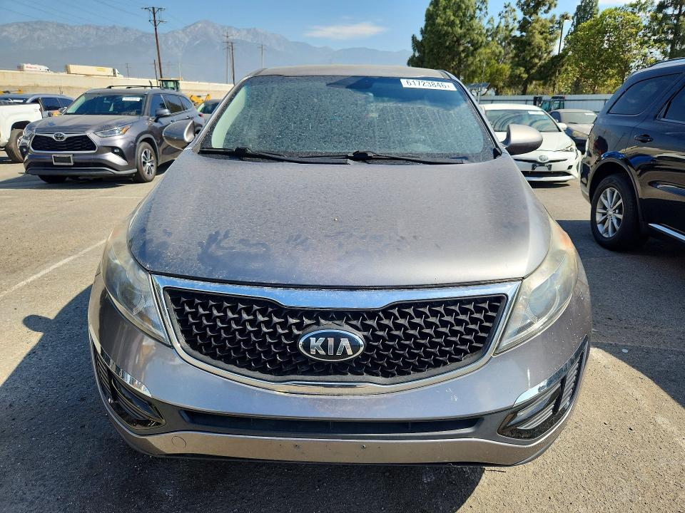 2016 Kia Sportage VIN KNDPB3AC7G7880988 COPART salvage auction — MECHANICAL, Ca - Dis/Dlr/Exp Only Clean Title, sold $825 on 2026-07-28 (photo 5)