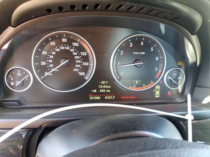2012 BMW 5er VIN WBAFR7C50CC808235 COPART salvage auction — FRONT END, Ca - Salvage Certificate, sold $125 on 2026-07-21 (photo 9)
