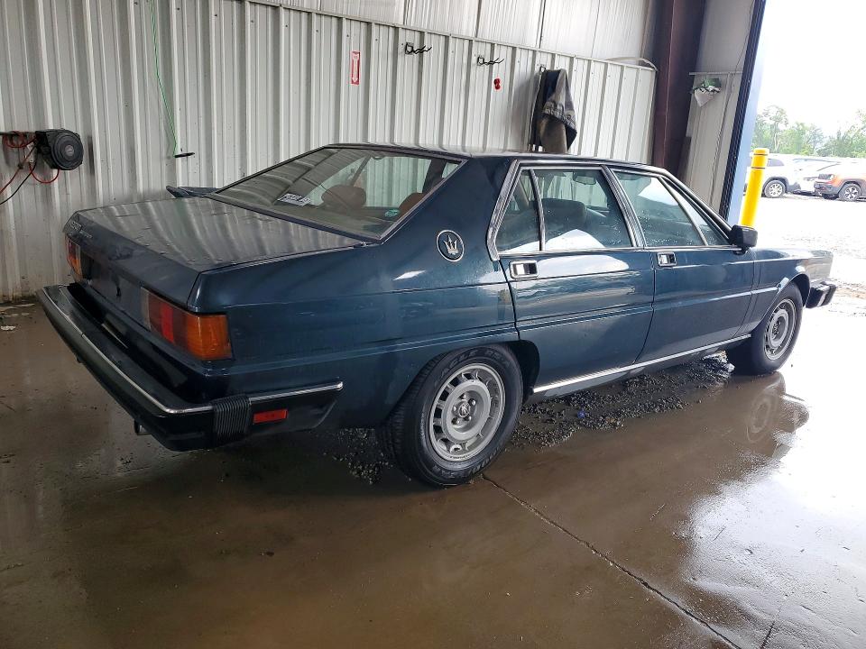 1984 Maserati Quattroporte VIN ZAMBC110XEA305054 COPART salvage auction — MINOR DENT/SCRATCHES, Pa - Cert Of Title (P), sold $3,150 on 2026-07-29 (photo 3)