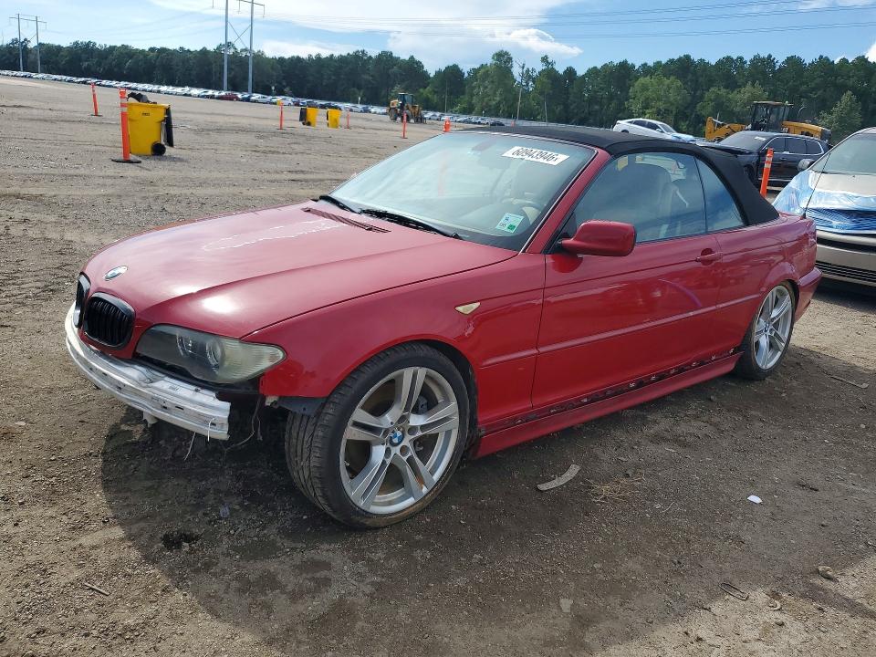 2004 BMW 3 series VIN WBABW53444PL47019 COPART salvage auction — FRONT END, LA - PERMIT TO SELL - RECONSTRUCTED (P), sold $250 on 2026-07-14 (photo 1)