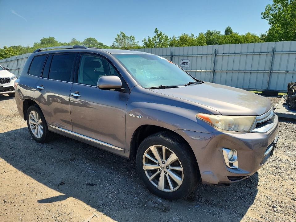 2011 Toyota Highlander hybrid VIN JTEDC3EH9B2002891 COPART salvage auction — FRONT END, Ct - Certificate Of Title (P), sold $125 on 2026-07-29 (photo 4)